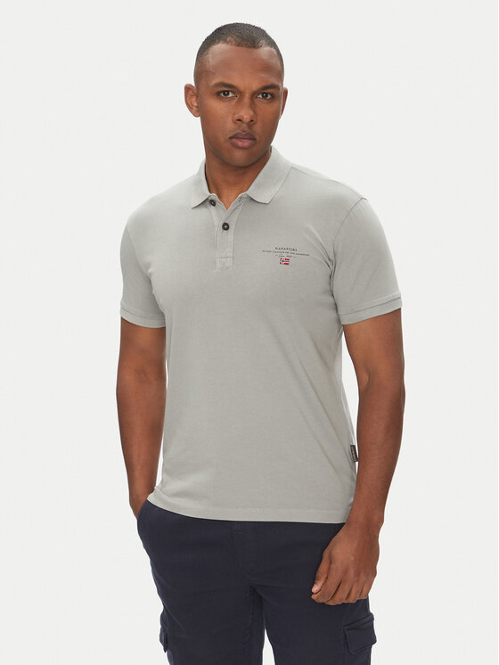 Napapijri Napapijri Polo Elbas NP0A4GB4 Gris Regular Fit