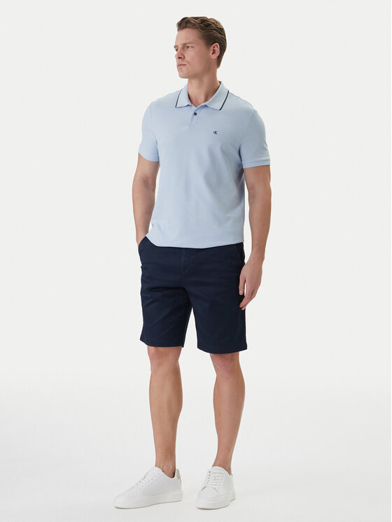 Calvin Klein Calvin Klein Polo LV04LC239G Celeste Regular Fit