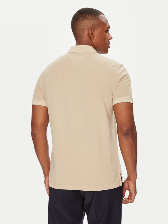 Tommy Hilfiger Tommy Hilfiger Polo majica MW0MW34757 Bež Regular Fit