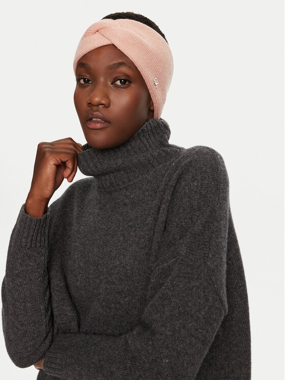 Calvin Klein Sada čepice a čelenka Calvin Klein K60K612622 Růžová