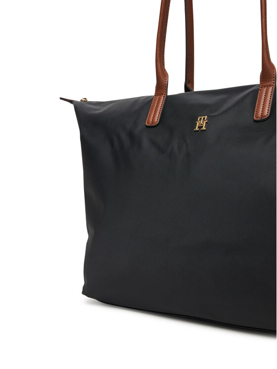 Tommy Hilfiger Torebka Tommy Hilfiger Popette Maxi Tote AW0AW17996 Czarny