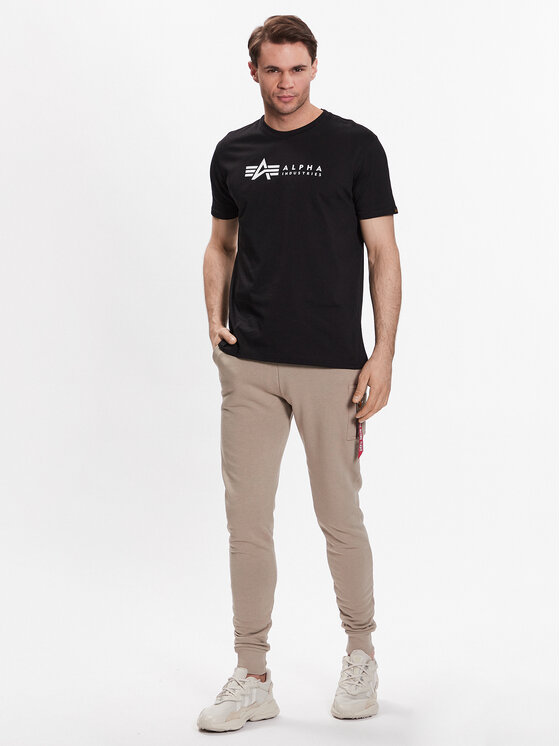 Alpha Industries Alpha Industries Комплект футболок Alpha Label 118534 Чорний Regular Fit