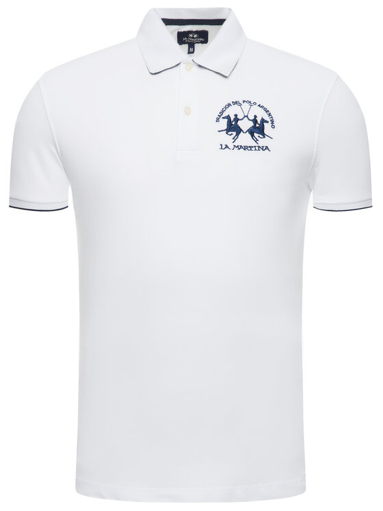 La Martina La Martina Polo CCMP01 PK001 Bijela Regular Fit