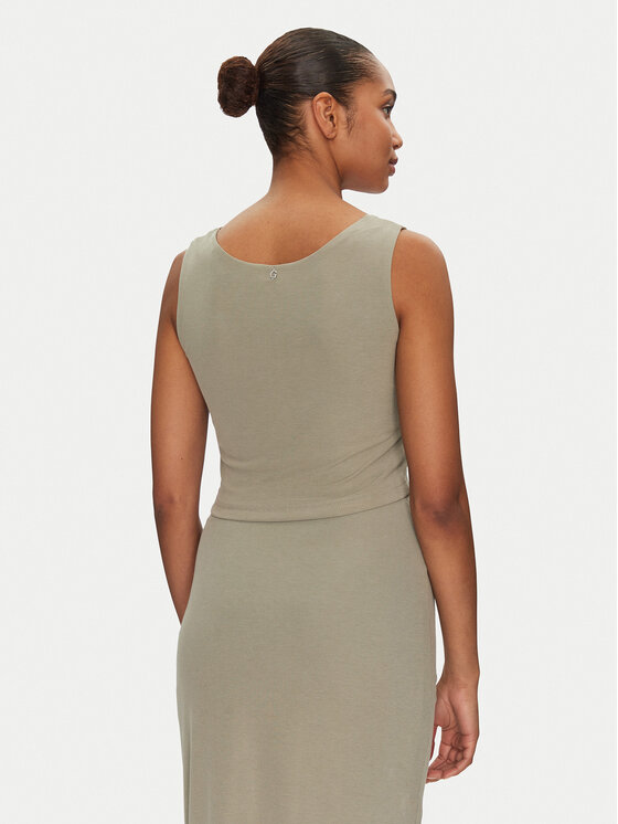 Guess Guess Marškinėliai W5GP22 KAQL2 Žalia Regular Fit