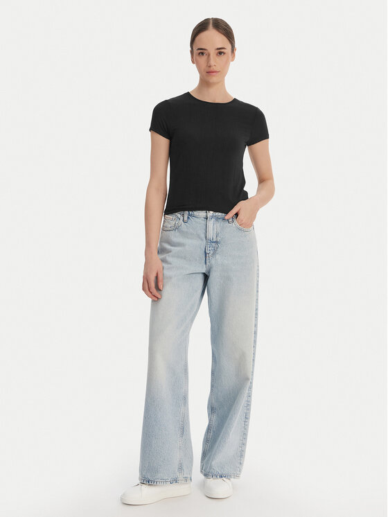 Calvin Klein Calvin Klein Camiseta LV00QS7618 Negro Slim Fit