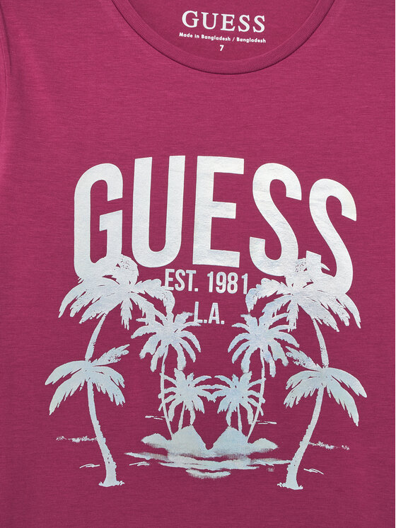 Guess Guess Camiseta J6GI14 K6YW4 Rosa Regular Fit
