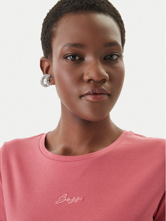 BOSS BOSS T-shirt C_Elove 50554696 Rosa Slim Fit