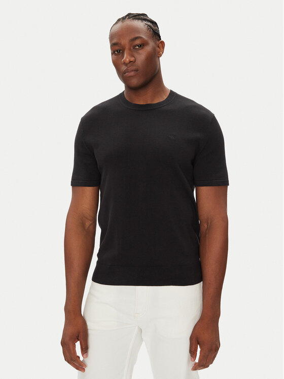 Calvin Klein Calvin Klein T-shirt Supima LV04LC333G Crna Regular Fit