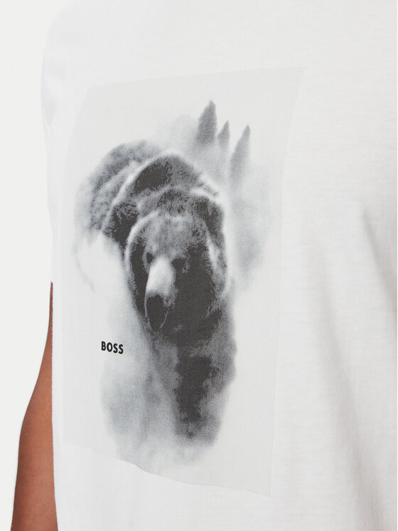 BOSS BOSS Camiseta 50571288 Blanco Regular Fit