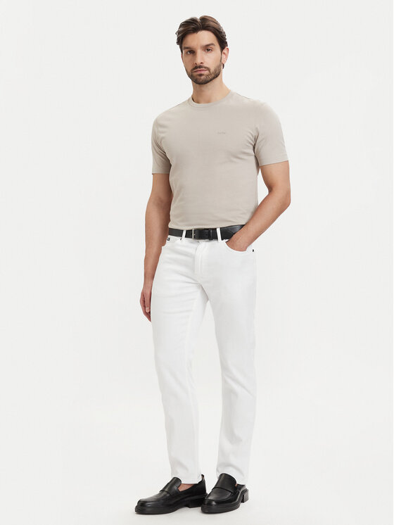 BOSS BOSS Camiseta Thompson 01 50468347 Beige claro Regular Fit