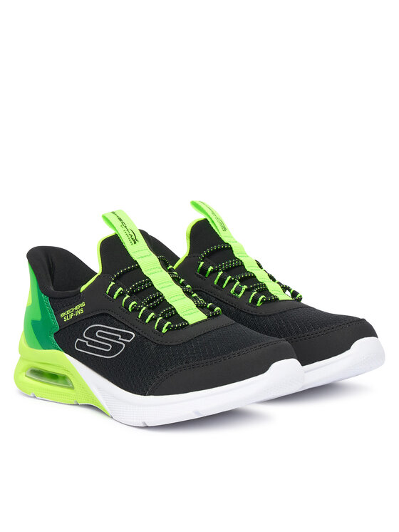 Skechers Снікерcи Skechers MICROSPEC MAX - BRISK-STRIPE 403890L/BKLM Чорний