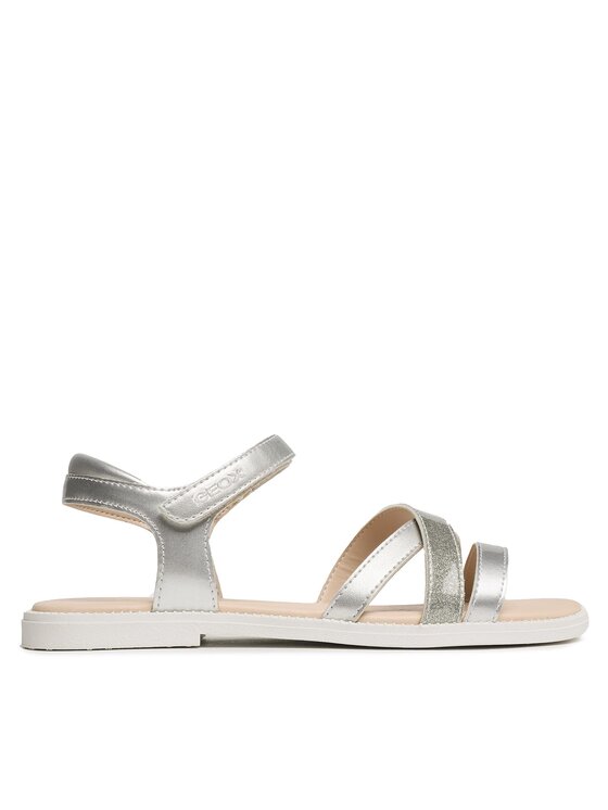 Geox Sandali Geox J S.Karly G.D J5235D 0HINF C1007 D Srebrna