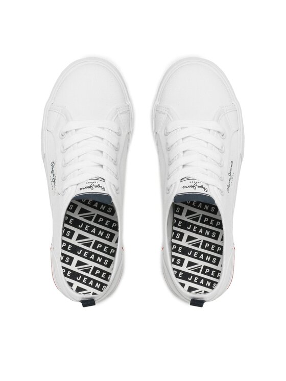 Pepe Jeans Кросівки Pepe Jeans Brady Basic Boy PBS30549 Білий