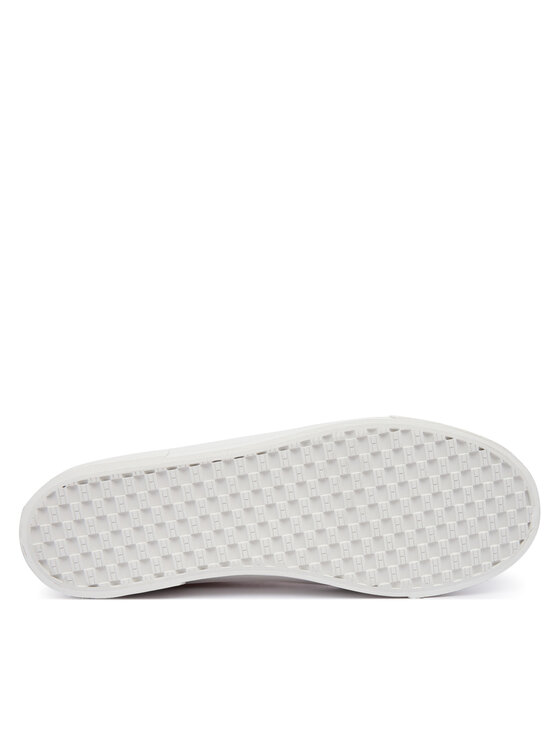 Tommy Hilfiger Snīkeri Tommy Hilfiger Washed Canvas Platform Trainers FW0FW09172 Rozā