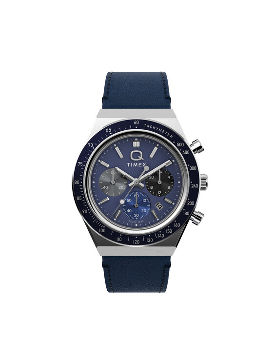 Timex Годинник Timex Q Diver Inspired Chronograph TW2Y36100 Cиній