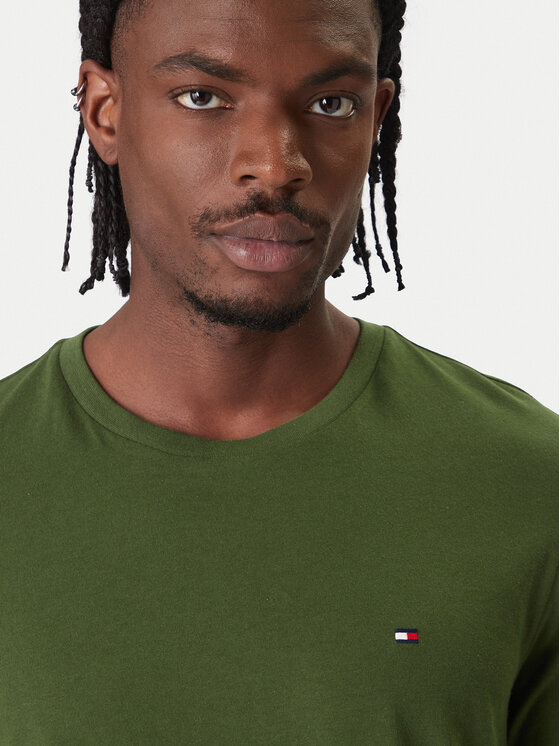 Tommy Hilfiger Tommy Hilfiger Camiseta Ess Seasonal MW0MW39995 Verde Regular Fit