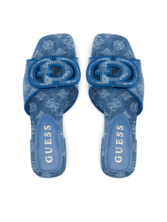 Guess Шльопанці Guess FLJTSE DEN19 Голубий