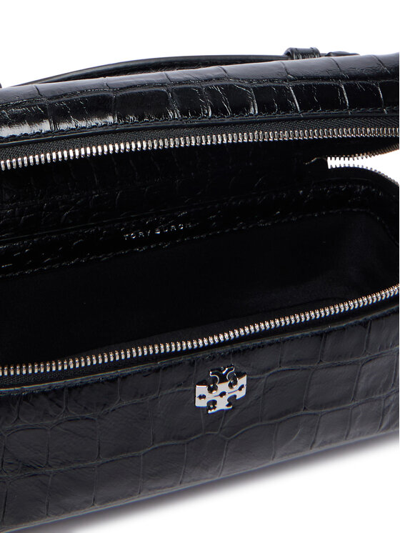 Tory Burch Τσάντα Tory Burch Charlie Embossed 185868 Μαύρο