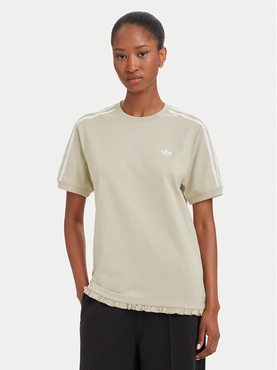 adidas adidas Футболка Pleated 3S LG4315 Бежевий Regular Fit