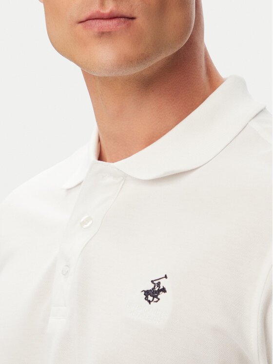 Beverly Hills Polo Club Beverly Hills Polo Club Поло P-SS26M-P424125 Білий Regular Fit