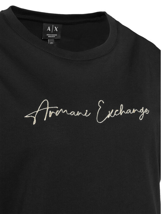 Armani Exchange Armani Exchange Футболка XW000839 AF10356 MC021 Чорний Regular Fit