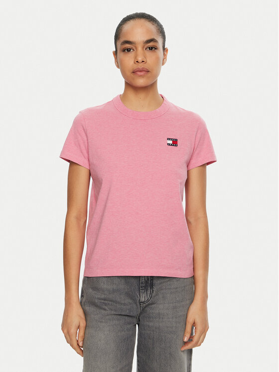 Tommy Jeans Tommy Jeans T-shirt DW0DW20153 Ružičasta Regular Fit