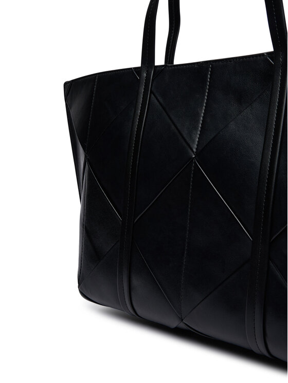 Calvin Klein Geantă Calvin Klein Woven Medium Carryall LV04F3548G Negru