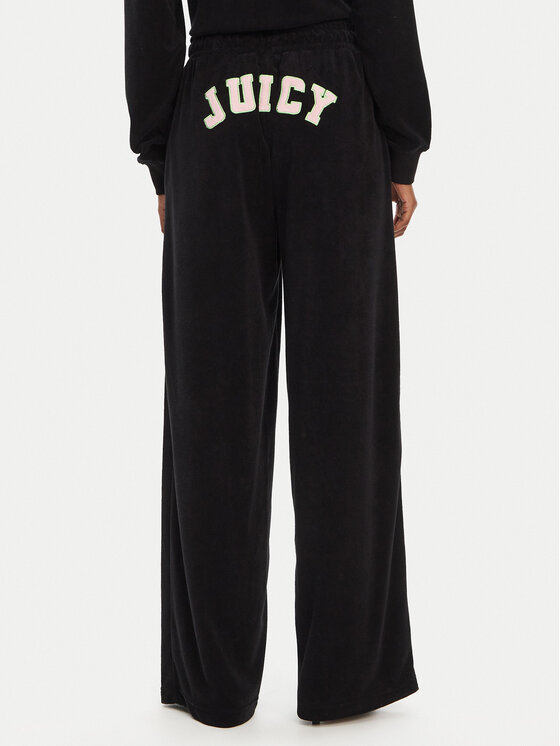 Juicy Couture Juicy Couture Donji dio trenerke Regan JCWBJ125335 Crna Wide Leg