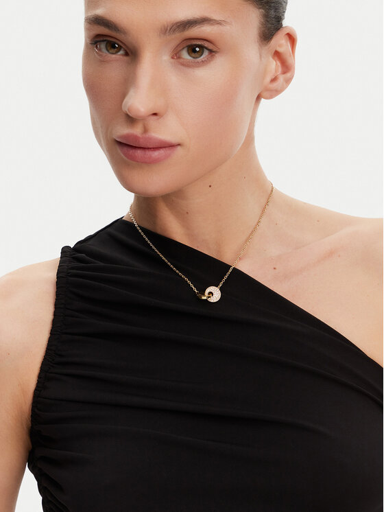 Guess Náhrdelník Guess JUBN05 219JW Zlatá