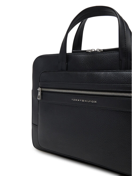 Tommy Hilfiger Torba za prenosnik Tommy Hilfiger Th Central Computer Bag AM0AM13203 Črna