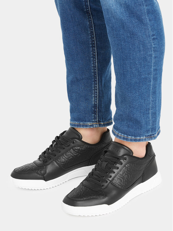 Calvin Klein Сникърси Calvin Klein Low Top Lace Up Mono HM0HM01192 Черен
