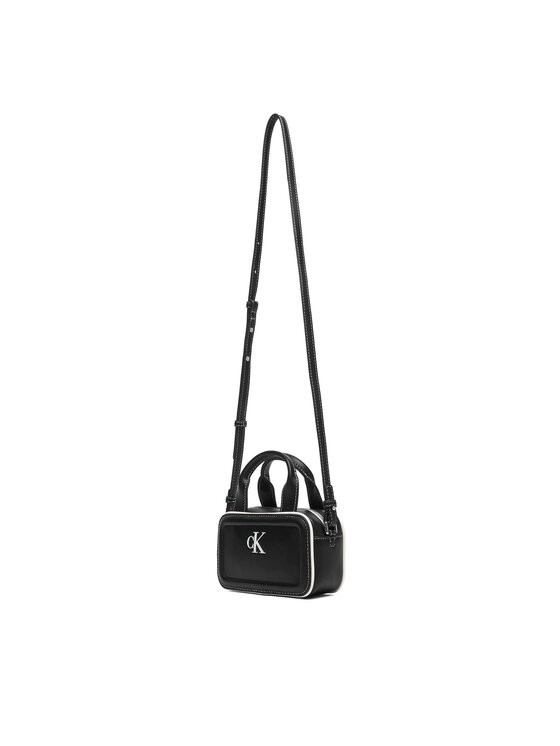 Calvin Klein Soma Calvin Klein Contrast Ck Mini Bauletto Bag LV04F1257G Melns
