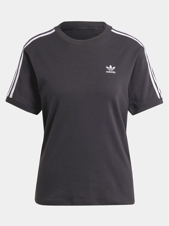 adidas adidas Marškinėliai 3-Stripes IU2420 Juoda Regular Fit