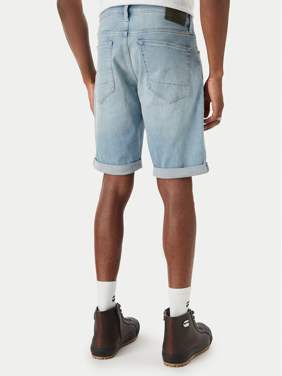 G-STAR G-Star Raw Jeans kratke hlače D10481-8968 Svetlo modra Slim Fit