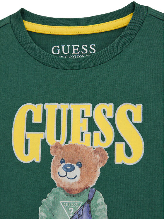 Guess Guess Camiseta N6RI05 K8HM4 Verde Regular Fit