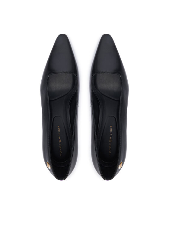 Tommy Hilfiger Szpilki Tommy Hilfiger Squared Toe High Heel Lth Pump FW0FW09510 Czarny