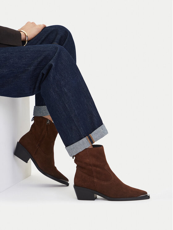 GINO ROSSI Kovbojské topánky Gino Rossi CEO-LARA-121995 Hnedá