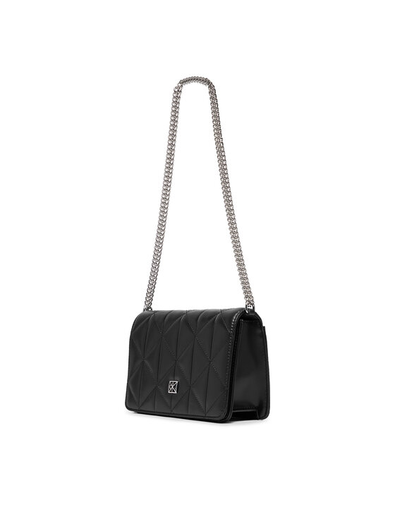 Calvin Klein Ročna torba Calvin Klein Quilted Mini Chain Bag LV04F3321G Črna