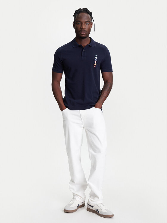 United Colors Of Benetton United Colors Of Benetton Polo marškinėliai 3089U302J Tamsiai mėlyna Regular Fit