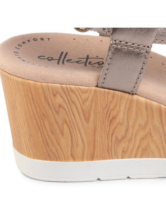 Clarks Szandál Clarks Cammy Blossom 261406024 Ezüst