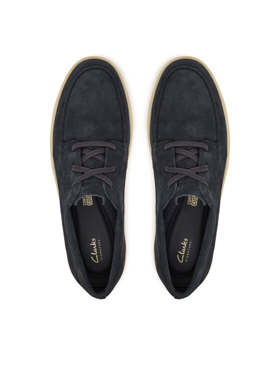 Clarks Туфлі Clarks Lockford Boat 26186188 Cиній