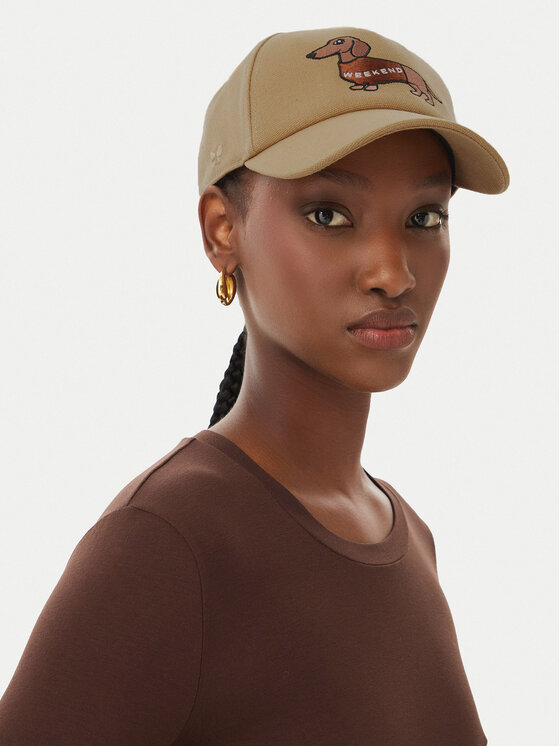Weekend Max Mara Шапка с козирка Weekend Max Mara 2615571044650 Кафяв
