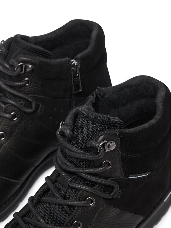 Tommy Hilfiger Ghete Tommy Hilfiger Corporate Outdoor Warm Lth Boot FM0FM05991 Negru