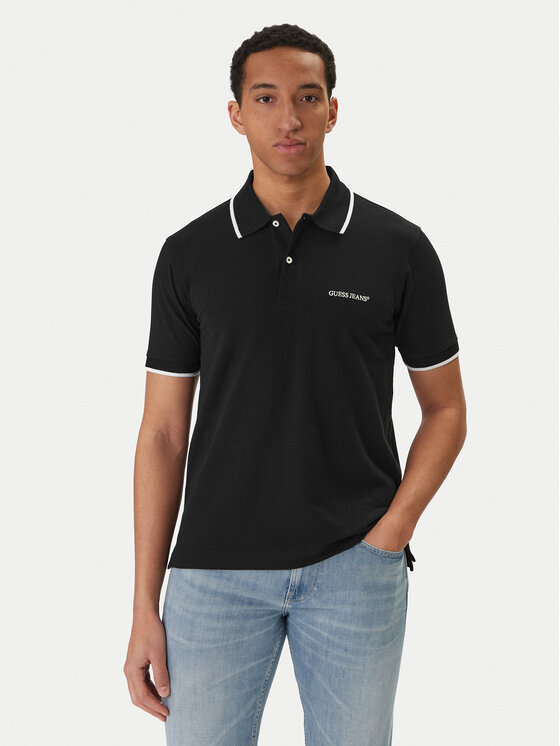 Guess Jeans Guess Jeans Polo M6RP24 KCJV1 Negro Regular Fit