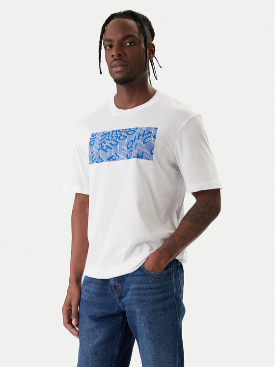 HUGO HUGO Camiseta Nierofix 50554369 Blanco Regular Fit