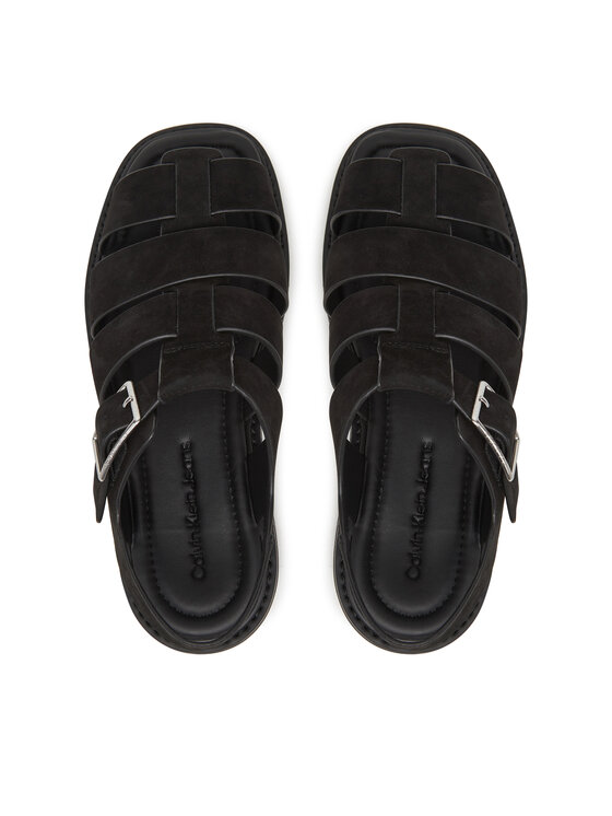 Calvin Klein Jeans Basutės Calvin Klein Jeans Fisherman Hw Sandal Lth YW0YW01962 Juoda