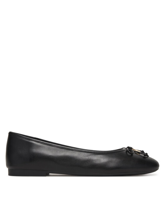 Tommy Hilfiger Baleriny Tommy Hilfiger Smooth Lthr Ballet FW0FW09006 Czarny