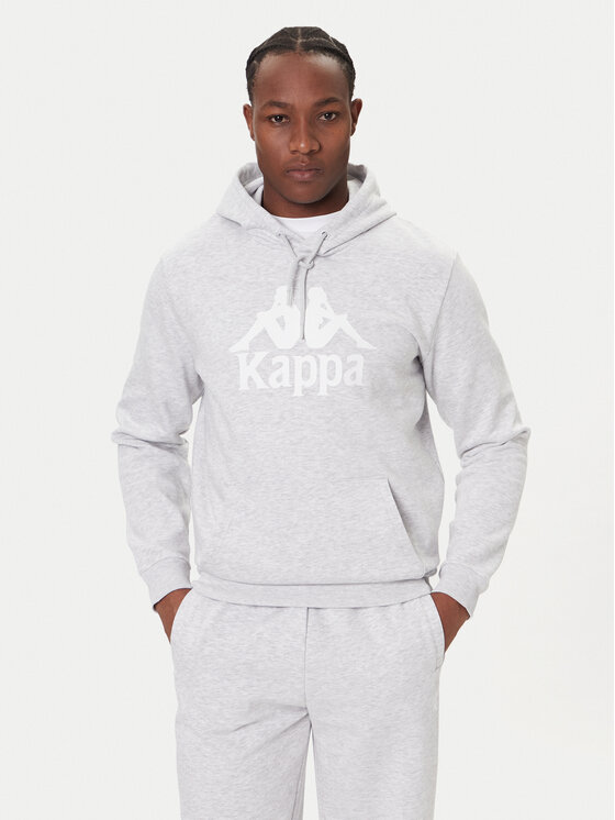 Kappa Kappa Felpa Malmo 3 341M43W Grigio Regular Fit