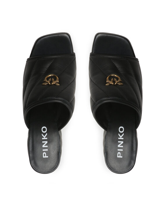 PINKO Šľapky PINKO Martine Sabot Nappa Trapuntata PE 23 BLKS1 100666 A0O0 Čierna