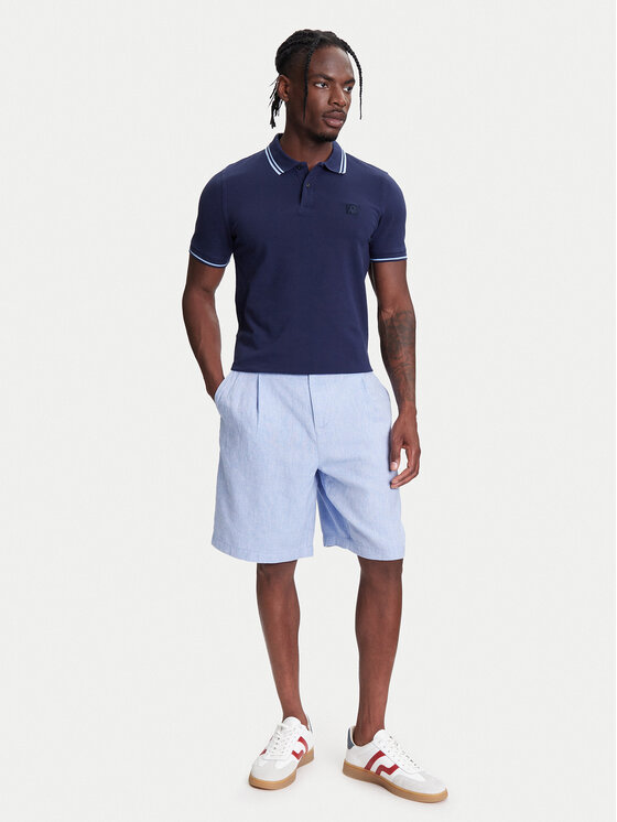 United Colors Of Benetton United Colors Of Benetton Polo majica 3F9HU302E Mornarsko modra Regular Fit